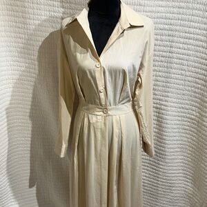 Cotton Maxi Shirt Dress